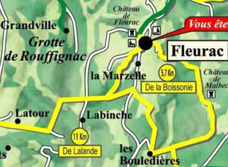 Wandeling 5,7 km start Fleurac