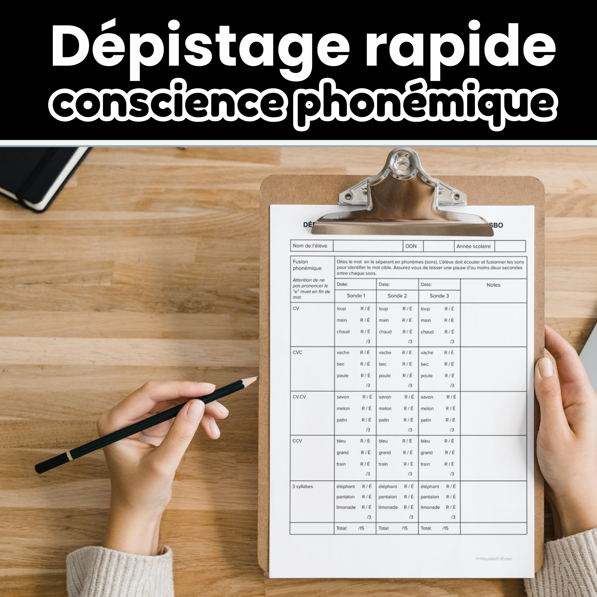 Dépistage Conscience Phonémique | French Science of Reading