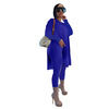 Thumbnail: Wholesale XS~5X Long Sleeve Loose Slit Top 2 Piece Set Fashion Two Piece Pants S