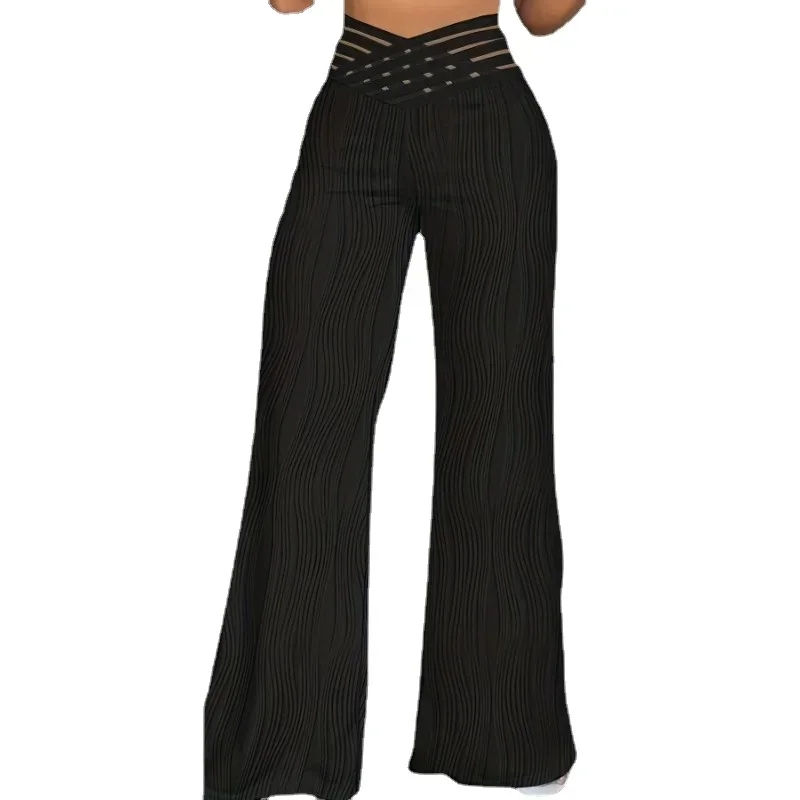 Thumbnail: Women's Plus Size S-5XL Fashion All-match Wide-leg Pants Casual Comfortable Pant