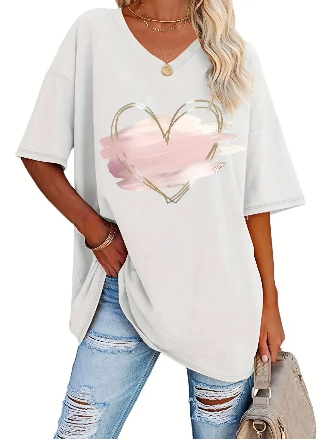 2025Large Size Women's Clothing plus Size Fashionable Casual Dresses Tops Bottom