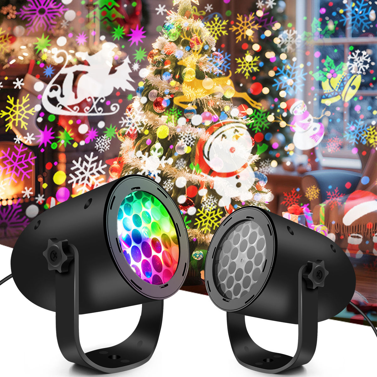 Christmas Projector Lights Outdoor Indoor Snowflake Christmas LED Lights Project