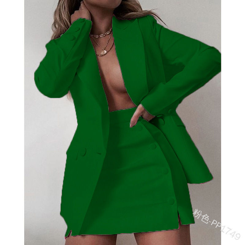 Thumbnail: Blazers Casual Suits and Dress 2 Piece Set