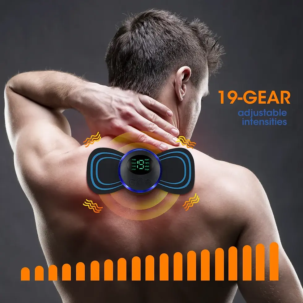Thumbnail: Electric Neck Massager EMS Muscle Massage Stimulator Low Frequency Instrument Ba