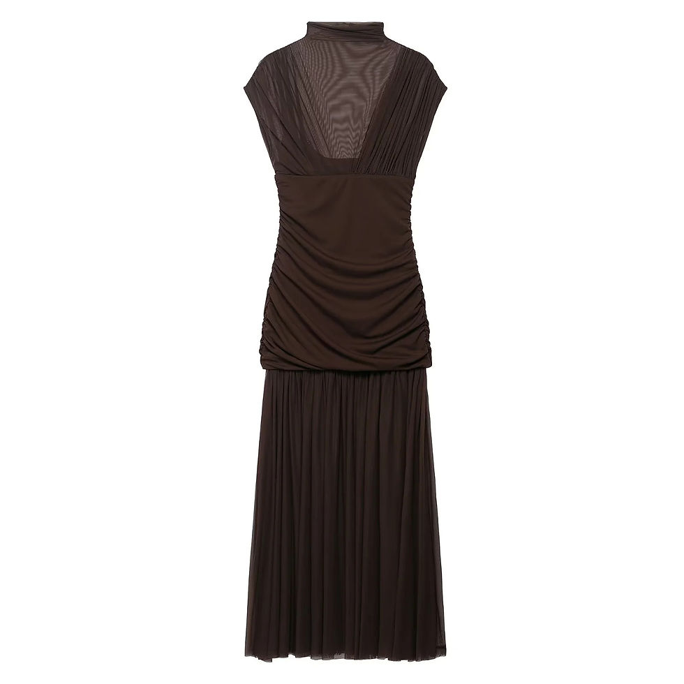 Thumbnail: KONDALA 2025 Fall Winter Elegant Women Dresses Wedding Guest Ladies Patch Work T