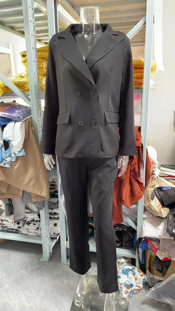 Thumbnail: C0402 Latest Desgin Business Suits for Women Slim Blazer and Pants Set for Women