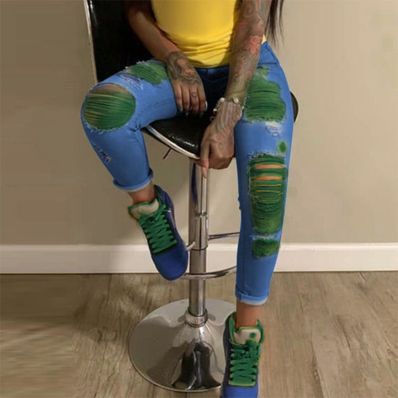 Thumbnail: OR901  Ripped  Stretch Jean