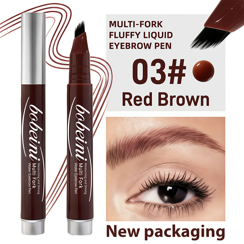 Thumbnail: Dual-Action Quick Water Eyebrow Pencil with Multi-Branch Brush Head Design: Defi