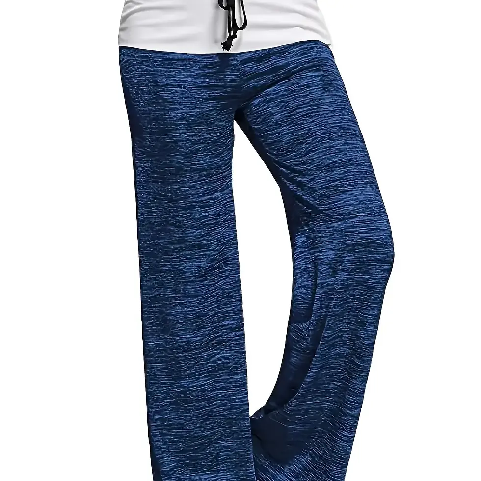 Thumbnail: Plus Size 1XL-5XL Women's Casual Loose Drawstring Splicing Loose Pants Ladies Fa