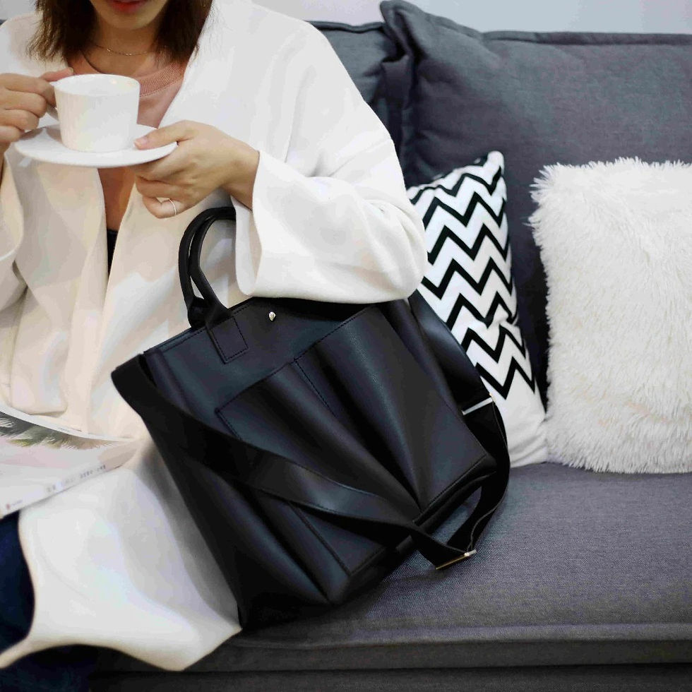 Thumbnail: Vintage PU Leather Shoulder Bag