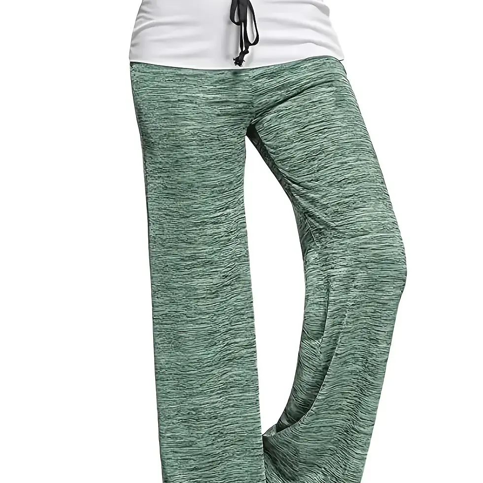 Thumbnail: Plus Size 1XL-5XL Women's Casual Loose Drawstring Splicing Loose Pants Ladies Fa