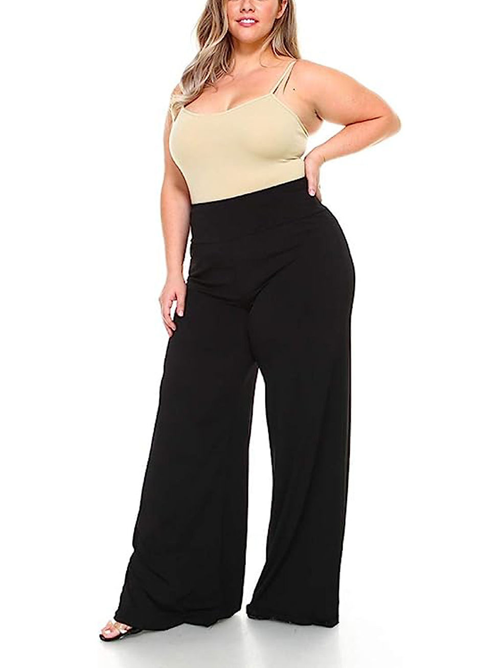 Thumbnail: 2023 new plus-size women's wear elegant loose style elastic fabric casual pants
