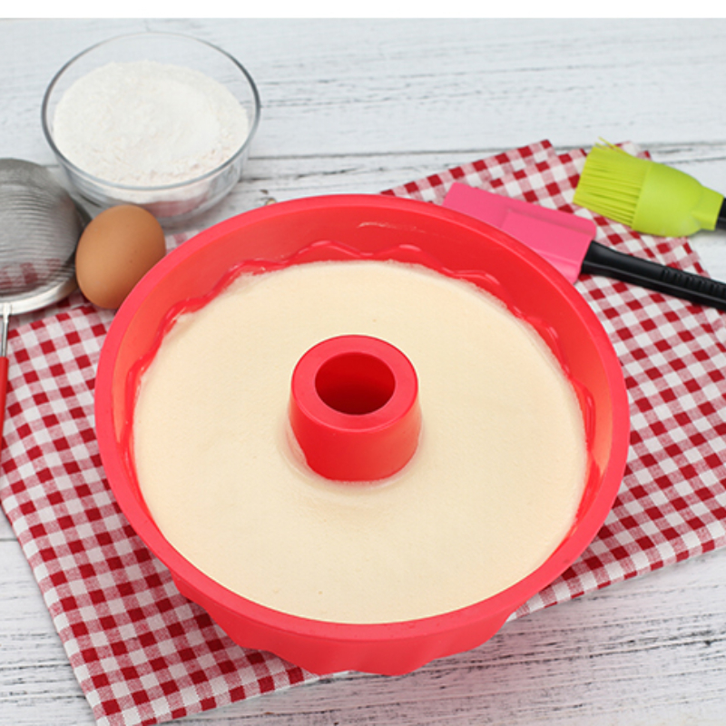 Thumbnail: Silicone Cake Mold Round Shape Oven Cake Mold Silicone Bread Pan 12 Holes Muffin