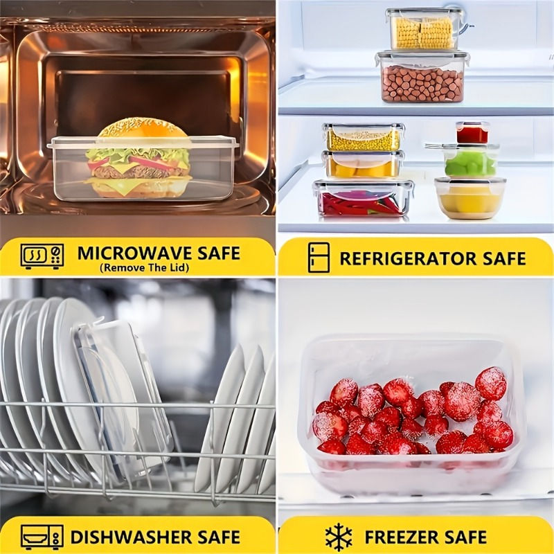Thumbnail: 48Pcs BPA-Free Food Storage Set - 24 Airtight Containers & Lids with Labels for 
