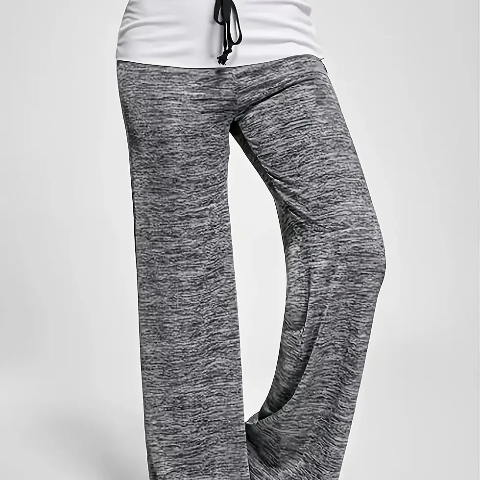 Thumbnail: Plus Size 1XL-5XL Women's Casual Loose Drawstring Splicing Loose Pants Ladies Fa