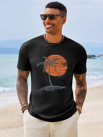 Free Shipping High Quality 100%cotton Mens Short Sleeve T-Shirts O-Neck Casual S