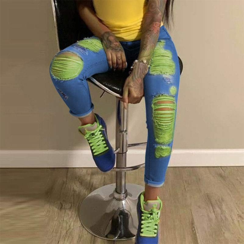 Thumbnail: OR901  Ripped  Stretch Jean