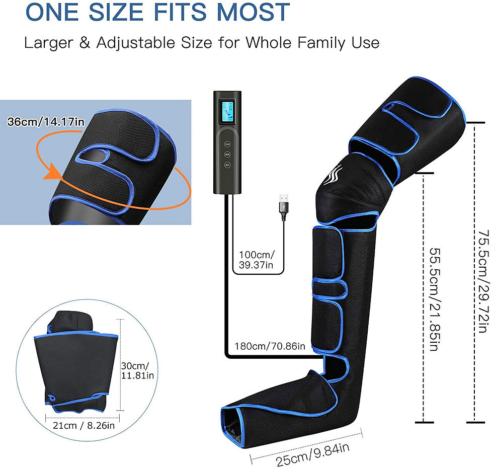 Thumbnail: Foot air pressure leg massager promotes blood circulation, body massager, muscle