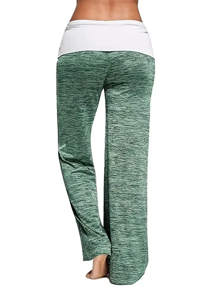Thumbnail: Plus Size 1XL-5XL Women's Casual Loose Drawstring Splicing Loose Pants Ladies Fa