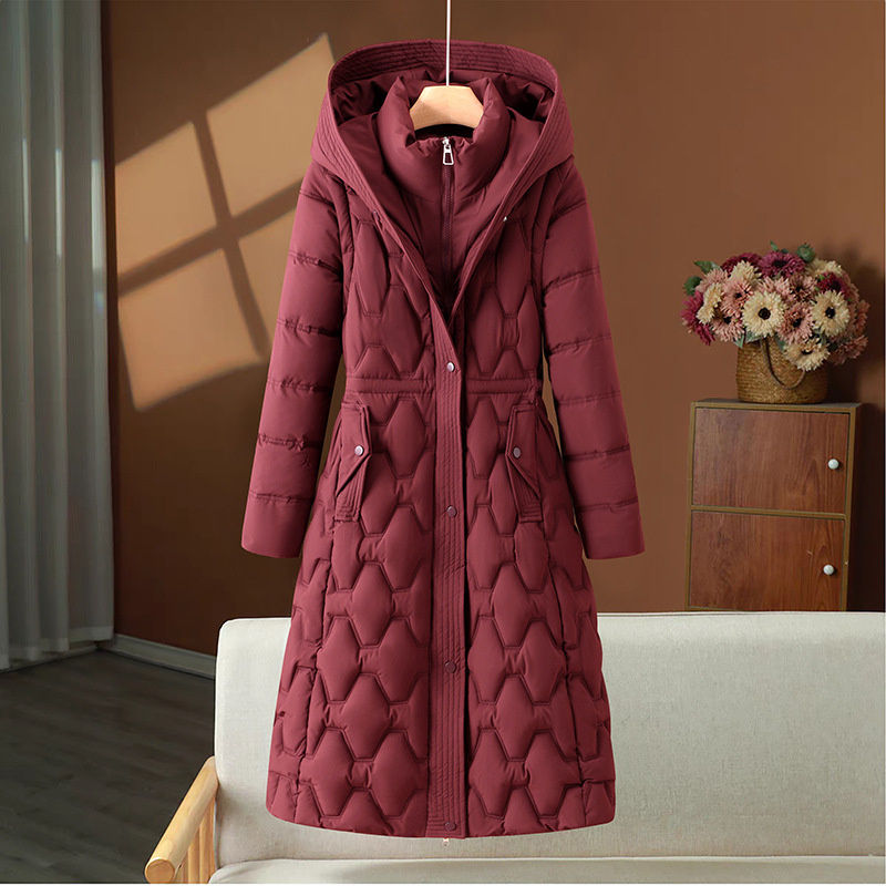 Thumbnail: 2025 Fashion Winter Long Parkas Women's Down Cotton-padded Jacket Detachable-sle