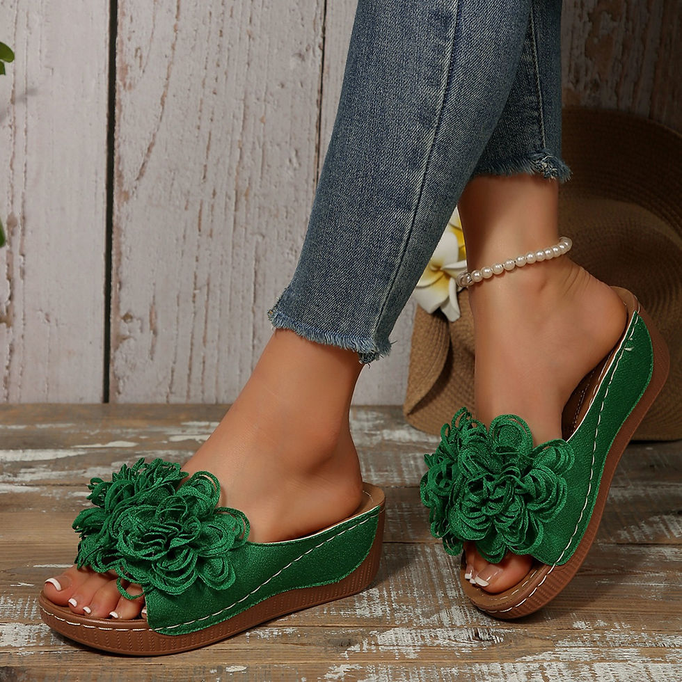 Thumbnail: Women Wedges Slippers 2025 New Summer Sandals Slip on Fashion Woman Shoes Comfor