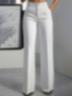 Thumbnail: European and American cross-border 2025 new women's high-waisted, draped, straig