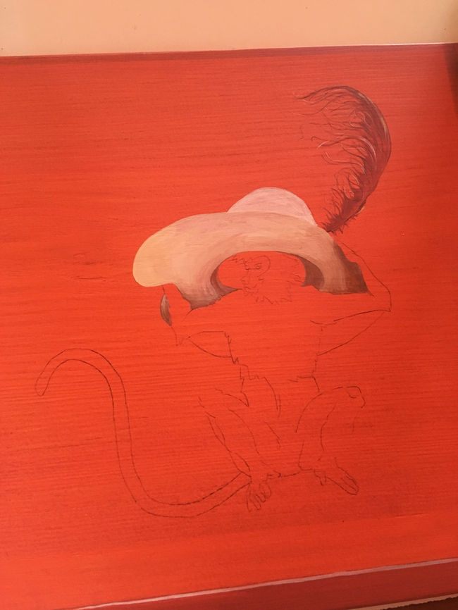 Peinture du singe
