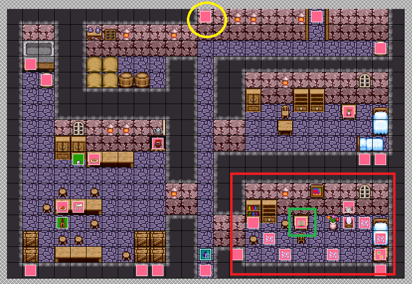 Relevant events highlighted on map.