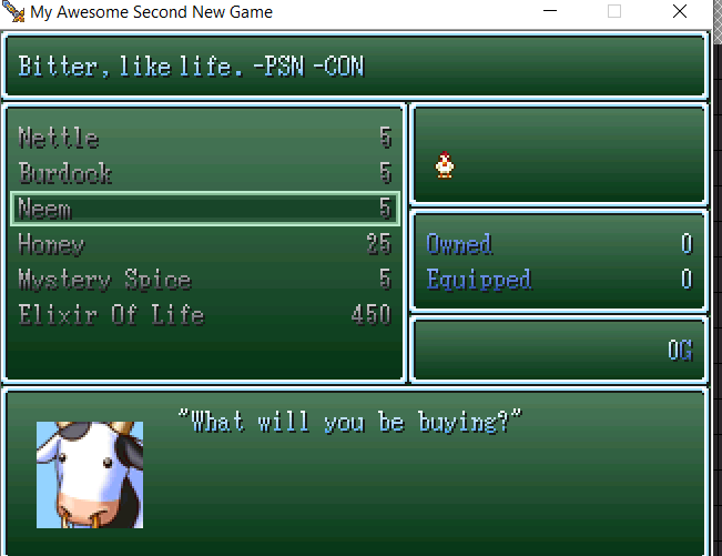 Test playthrough of shop