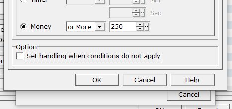 Fork condition/Conditional Branch