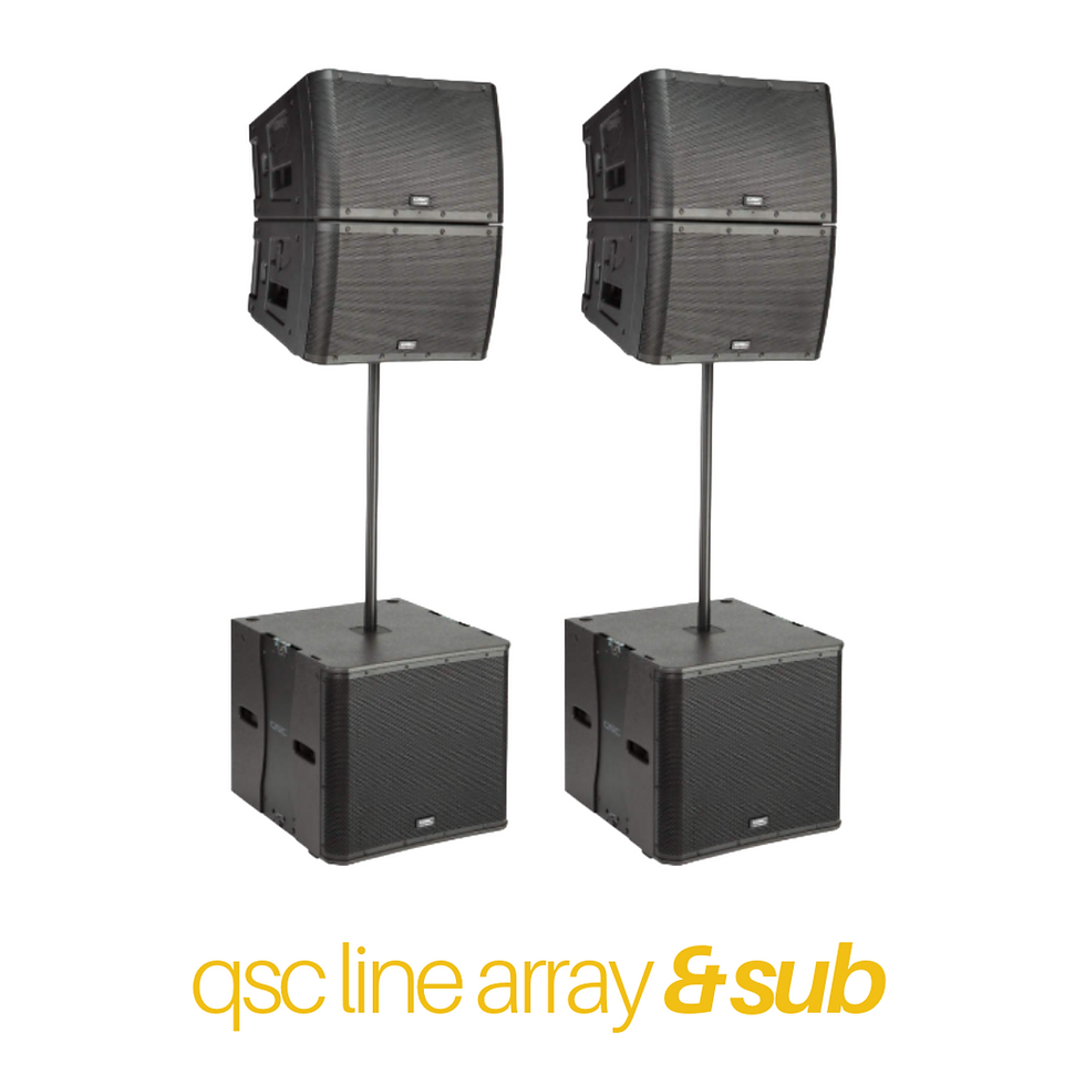 qsc line array rental park city
