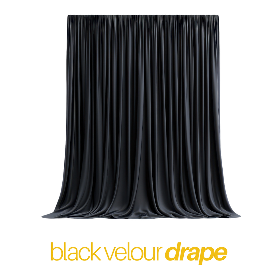 black velour drape rental park city