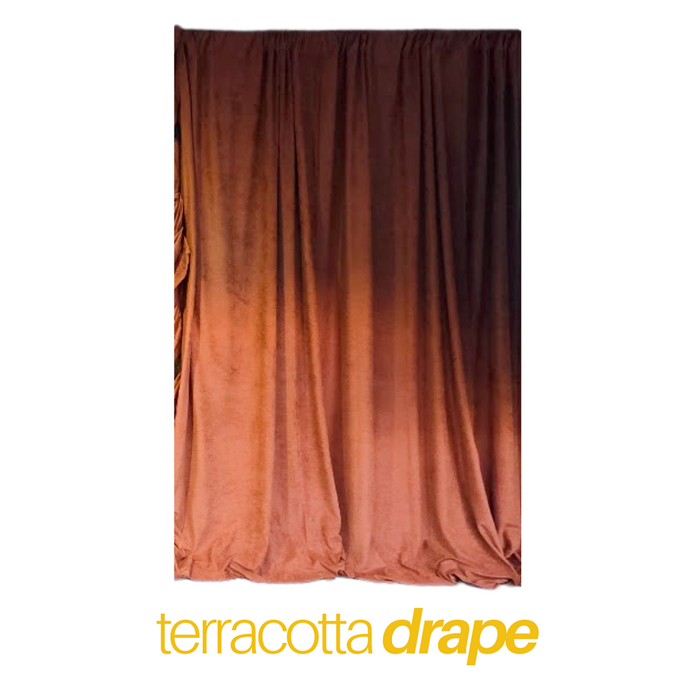 terracotta rust copper drape rental park city
