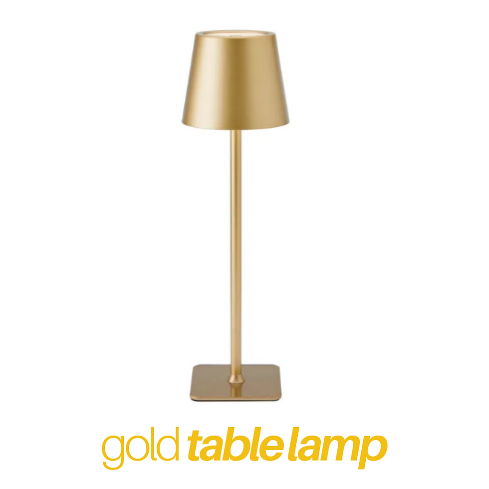 gold table lamp rental park city