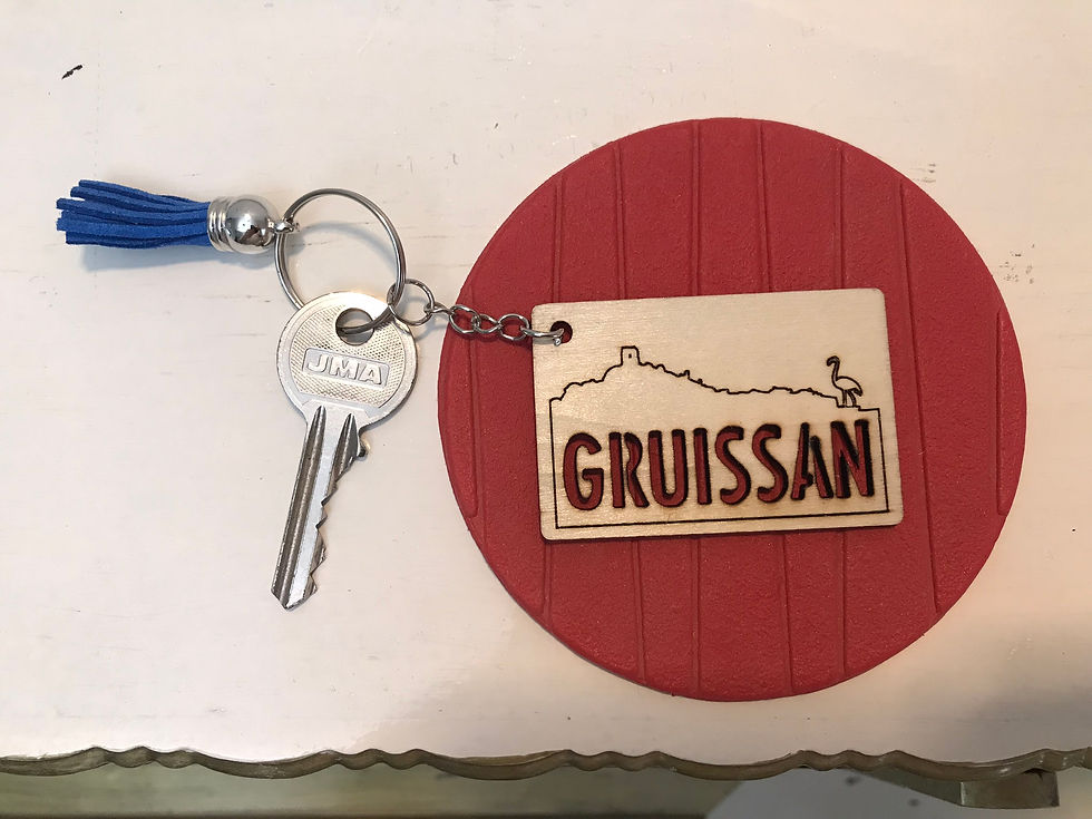 Miniature : Porte clés en bois GRUISSAN, par Manikeo