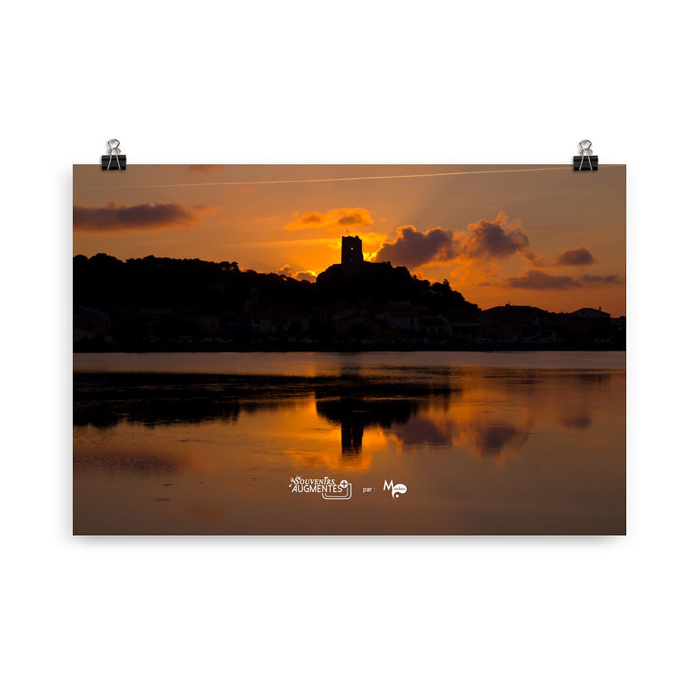 Miniature : POSTER mural : Gruissan Sunset 1