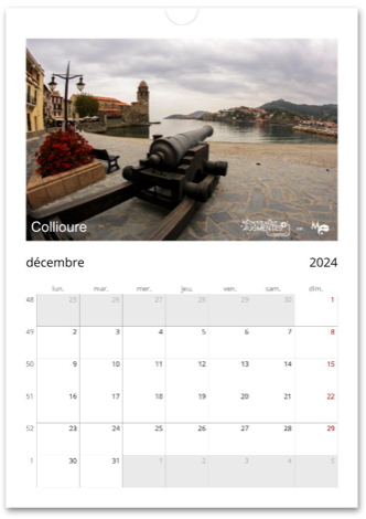 Miniature : Calendrier mural "Balade en occitanie" (2024)
