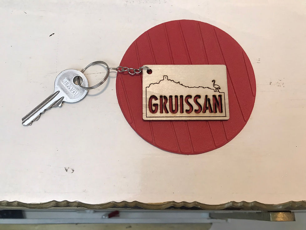 Miniature : Porte clés en bois GRUISSAN, par Manikeo
