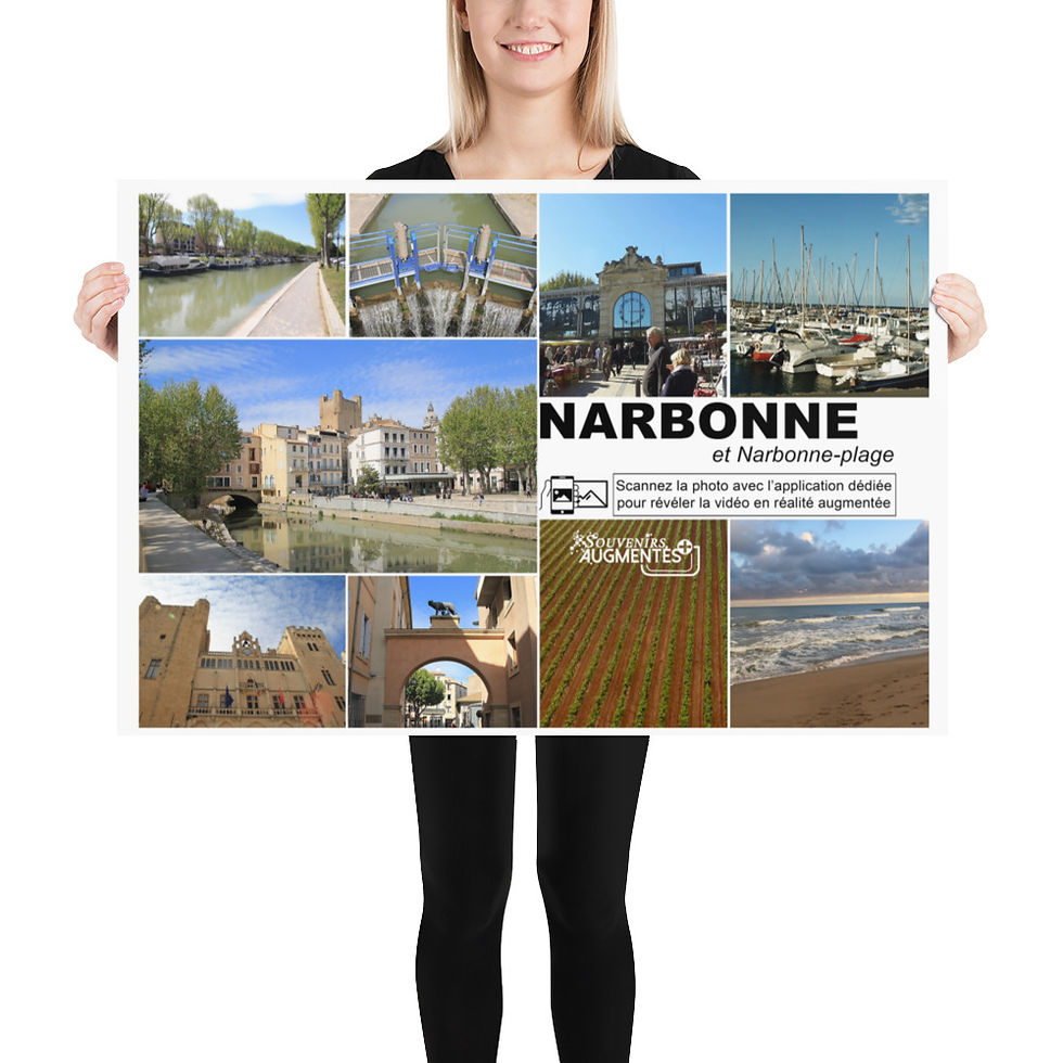 Miniature : POSTER mural, augmenté : NARBONNE (Multi view 1)