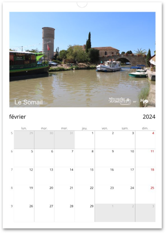 Miniature : Calendrier mural "Balade en occitanie" (2024)