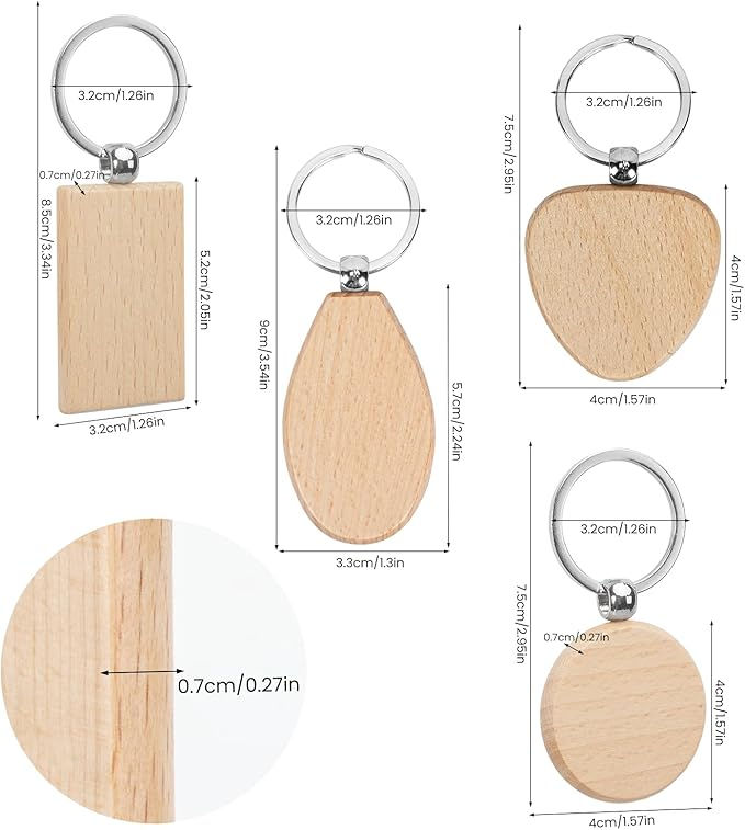 Miniature : Porte clés en bois personnalisable v3