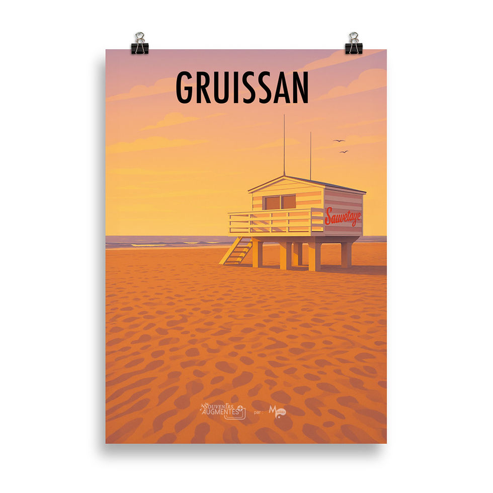 Miniature : POSTER Classique :GRUISSAN (Illustr 3)