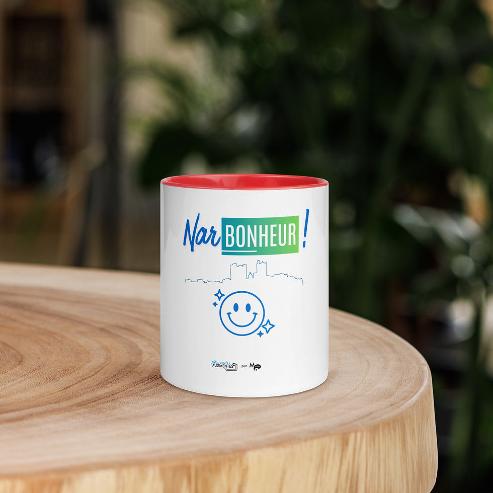 Miniature : Mug coloré à l'intérieur :  NARBONNE (Jeu de mots 2)