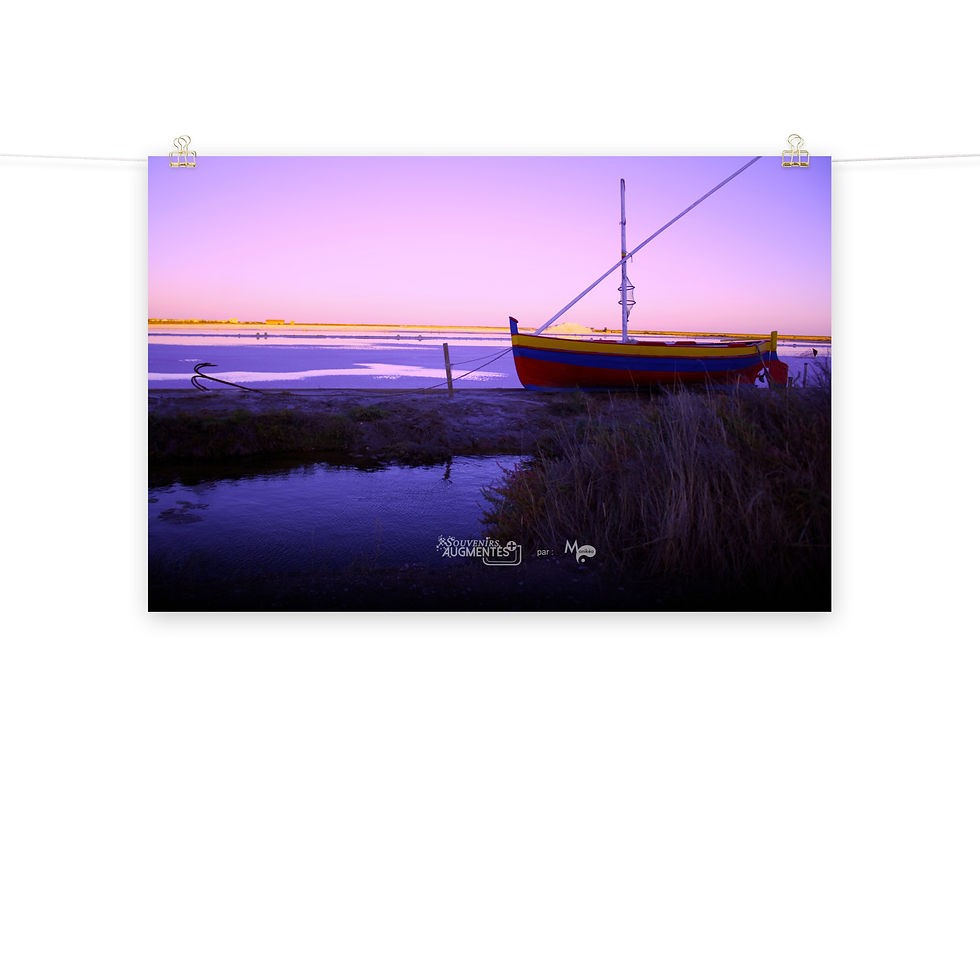 Miniature : POSTER mural : Mers & lacs Gruissan Salins 1