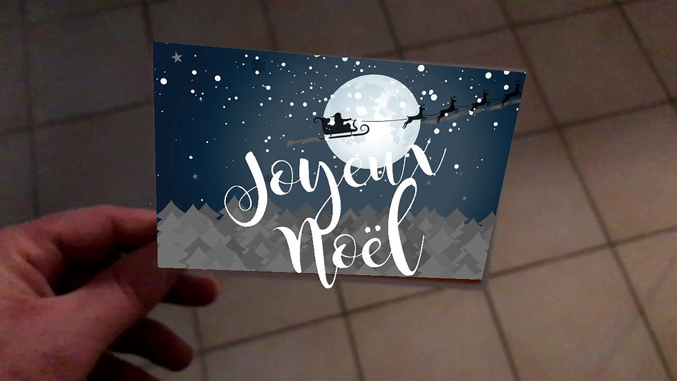 Miniature : CARTE de Noël augmentée (N° 1)