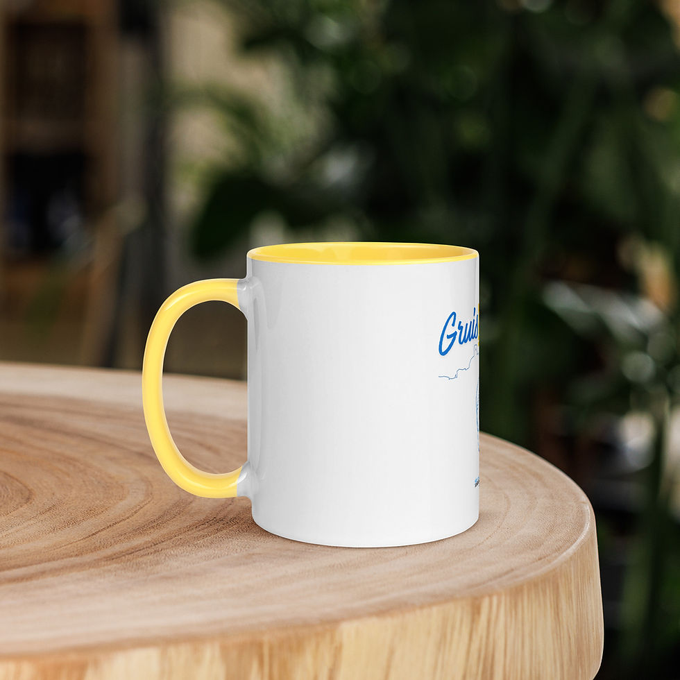 Miniature : Mug coloré à l'intérieur :  GRUISSAN (Jeu de mots 2)