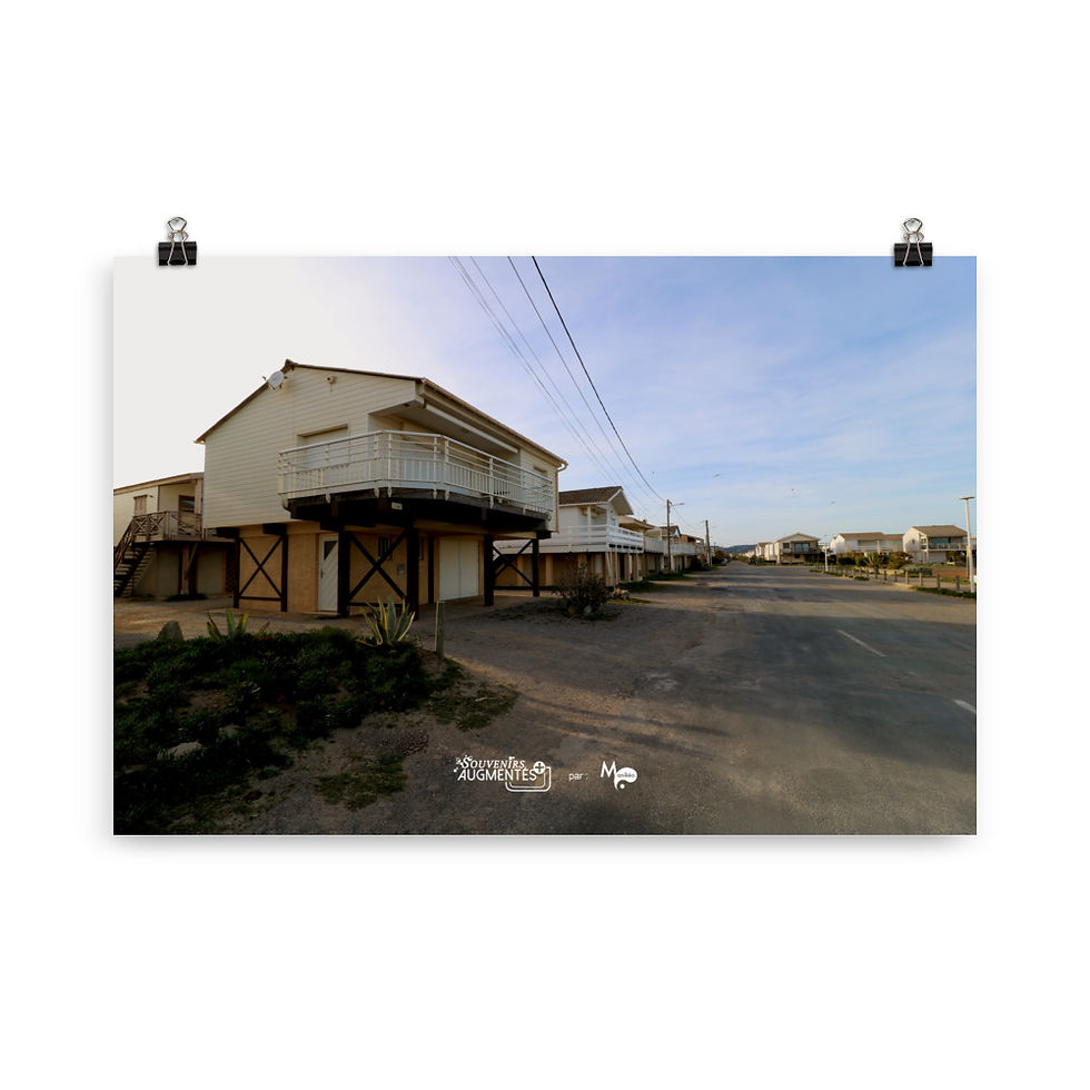 Miniature : POSTER mural : Gruissan (Les chalets 2)