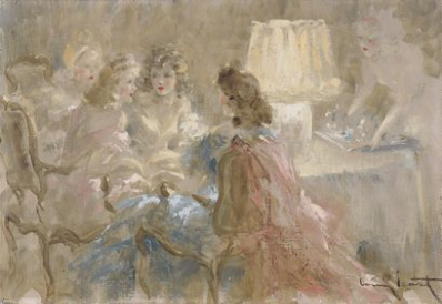 Louis ICART (1888-1950) - Le Thé - Adjug