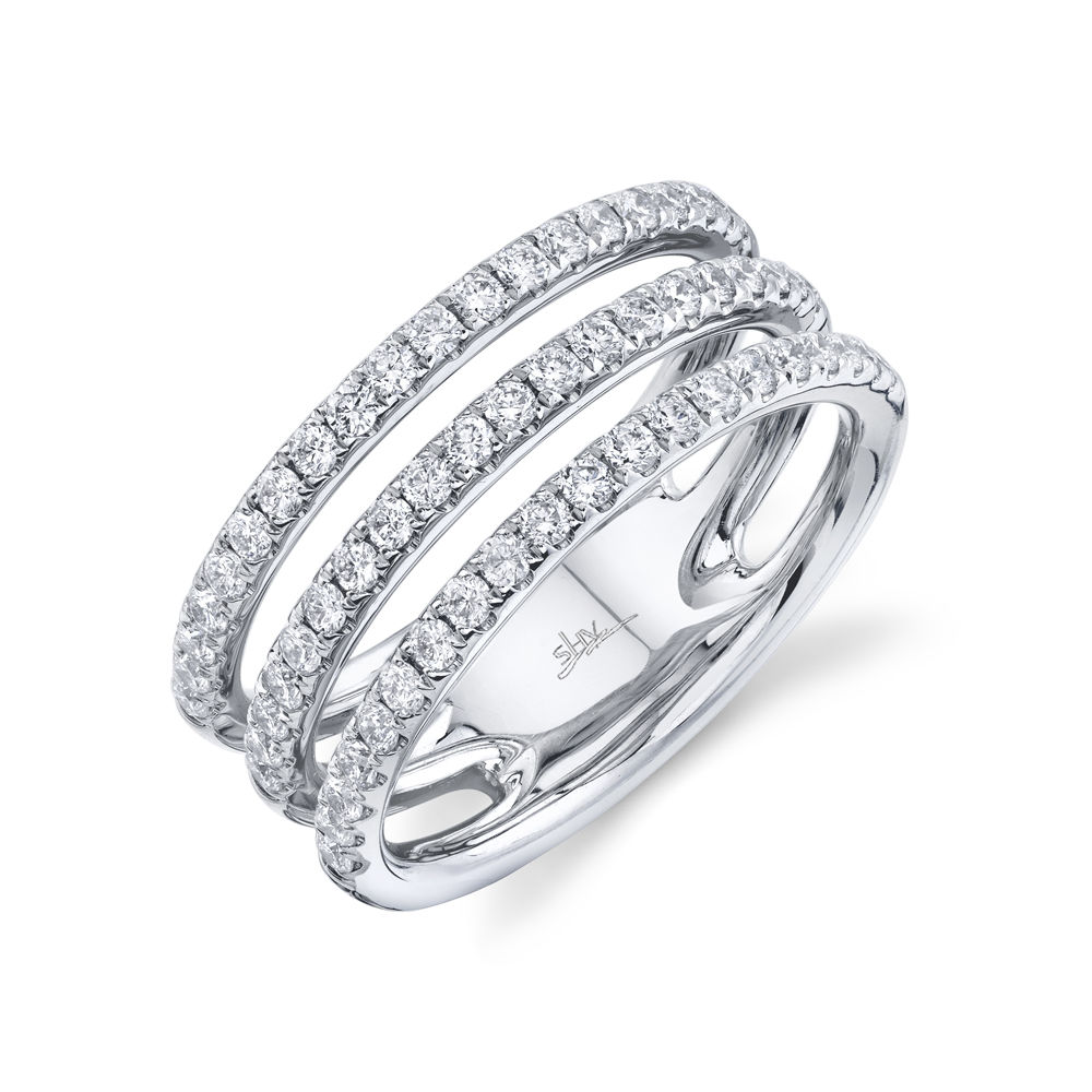SHY CREATION 0.76CT 14K W/G DIAMOND LADY'S RING