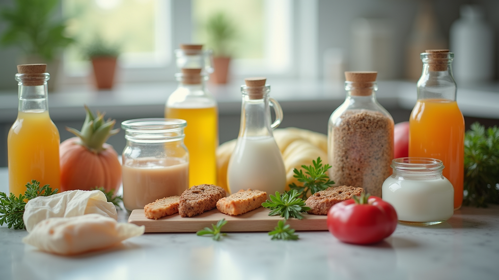 Close-up view of a variety of plastic packaging solutions